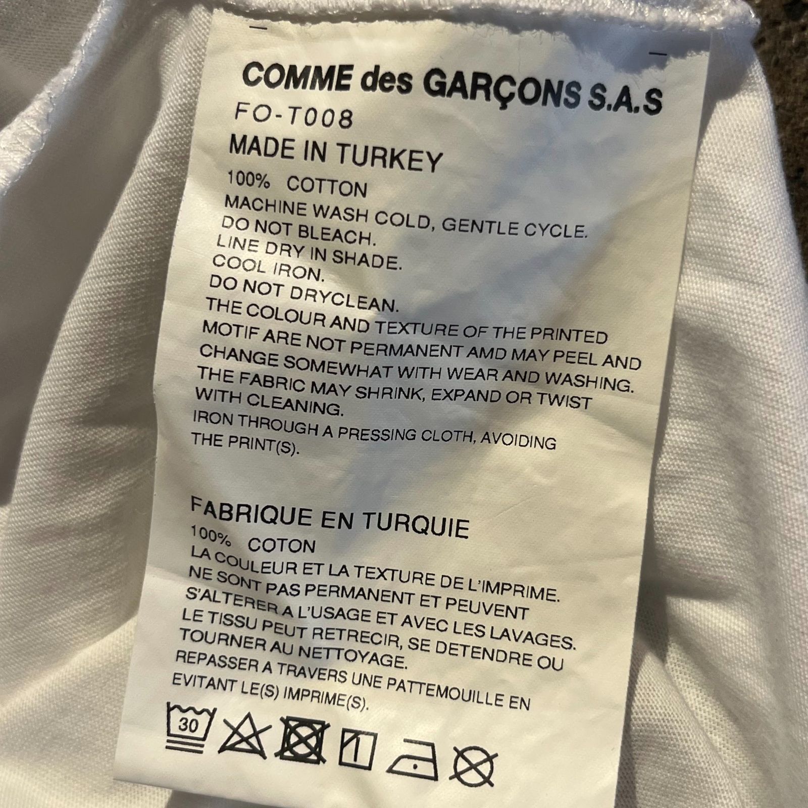 COMME des GARÇONS Tシャツ カットソー ad2008 チェック COMME des GARCONS SHIRT 25ss チェックプリントTシャツ XL