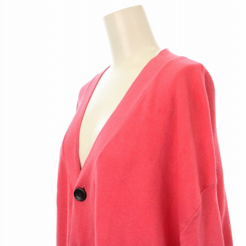 アダワス ADAWAS ニットカーディガン ロング リネン コットン混