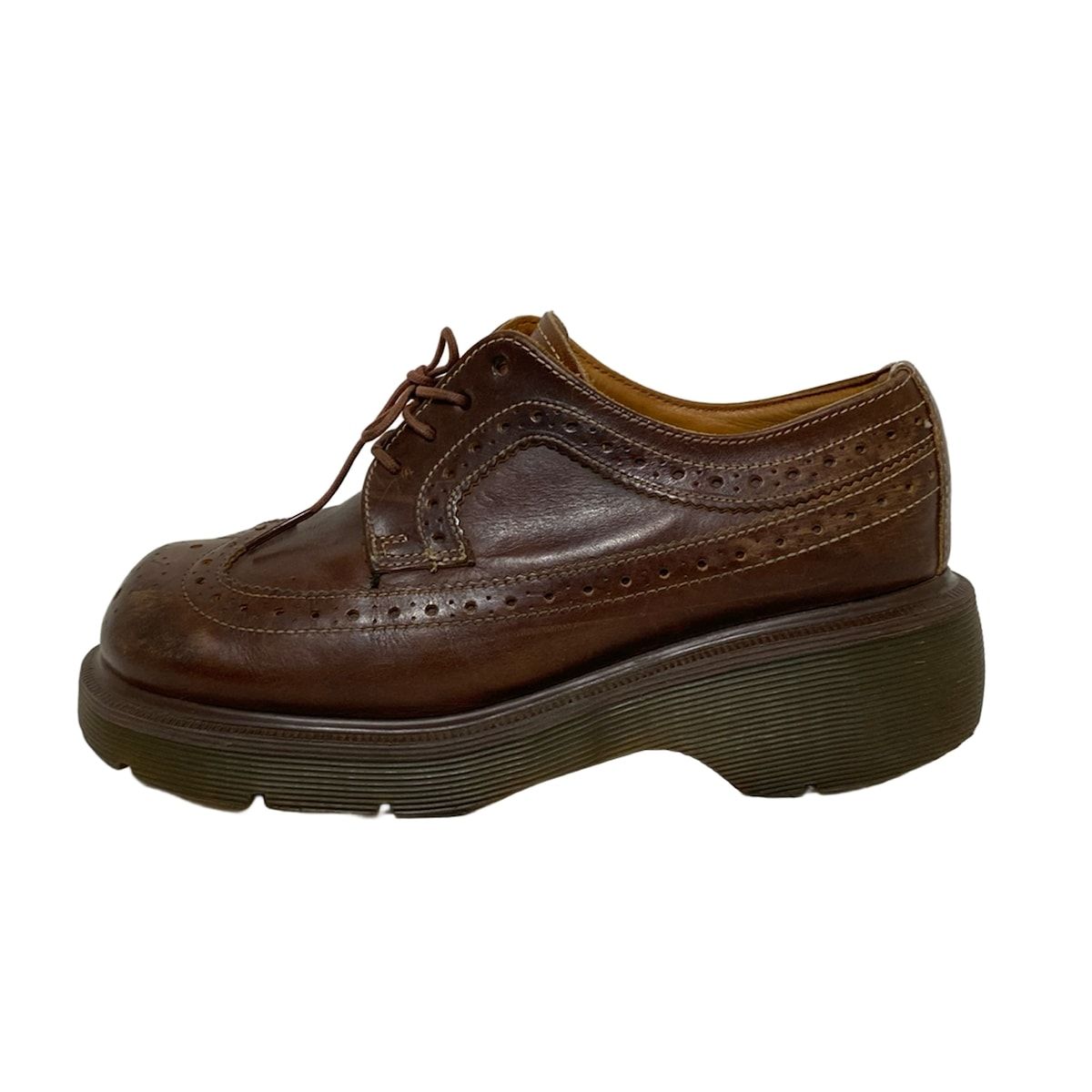 Dr.Martens ドクターマーチン シューズ 3 レディース - ダークブラウン レザー