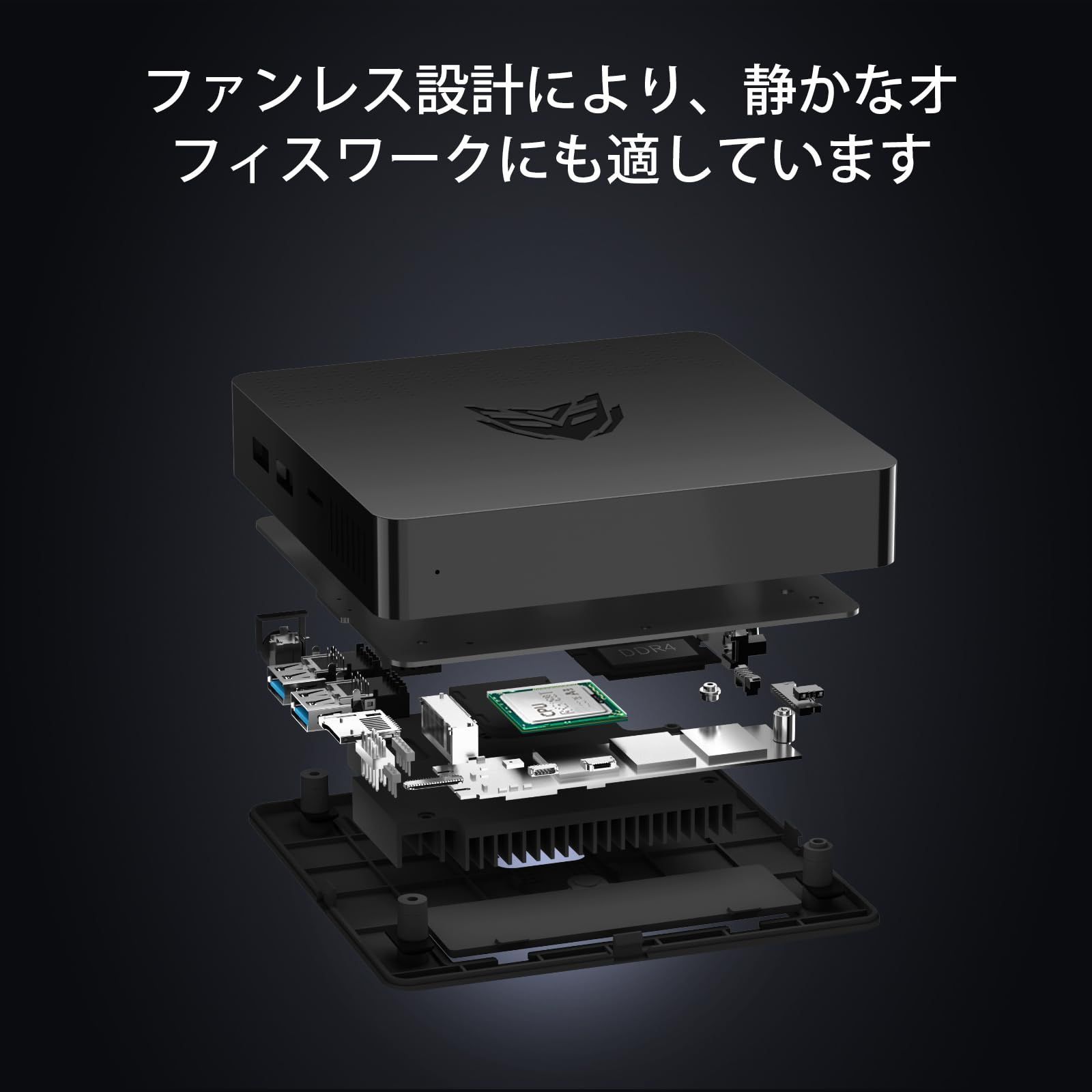 BMAX ミニPC 8GB DDR4 128GB SSD インテル Celeron N4000 2コア2