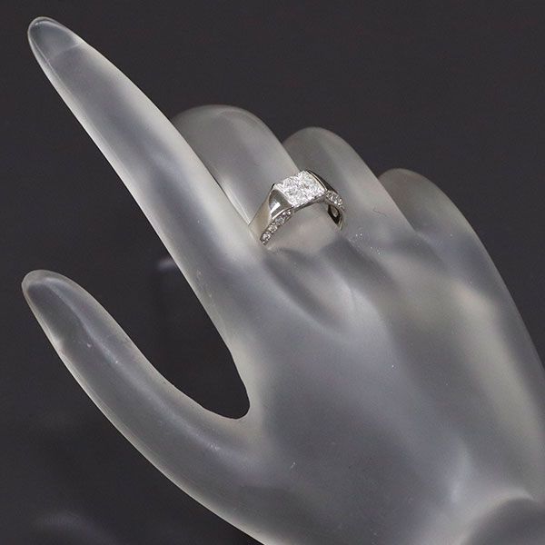 Pt900 ダイヤモンド リング 1.00ct ミステリーセッティング - メルカリ