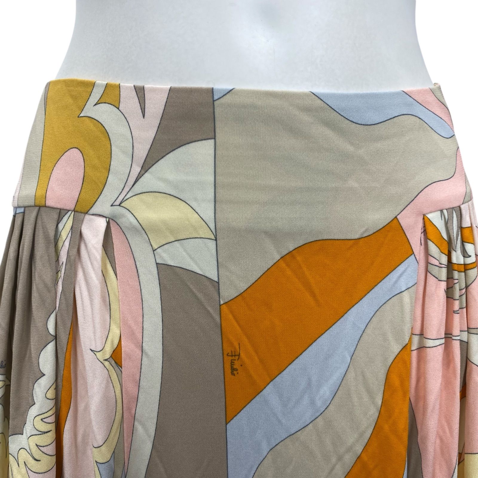◇エミリオ プッチ EMILIO PUCCI スカート 膝丈 ミモレ丈 シルク