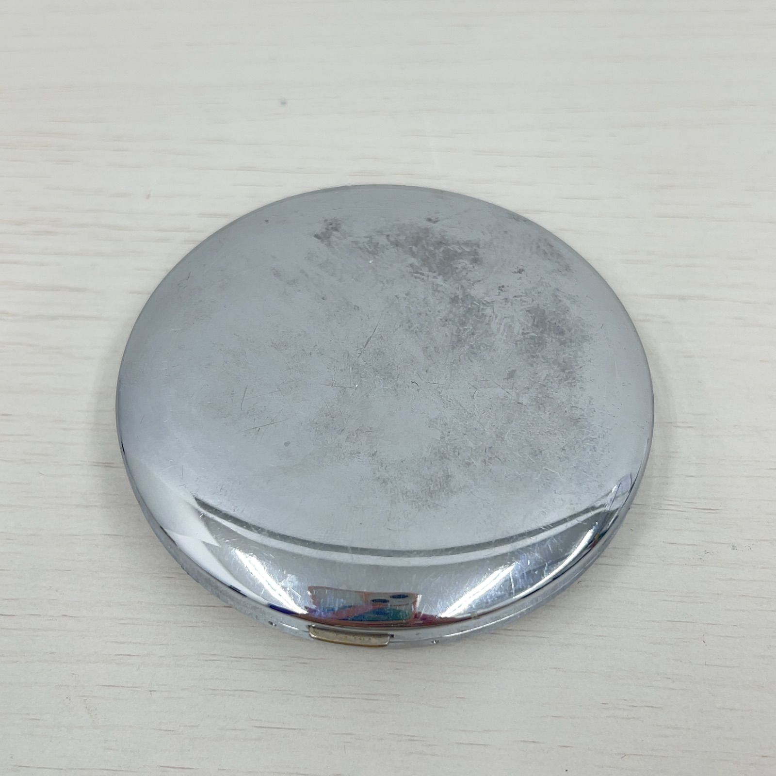 新品 NACON コンパクトミラー パウダーケース 日本製 SILVER 銀製