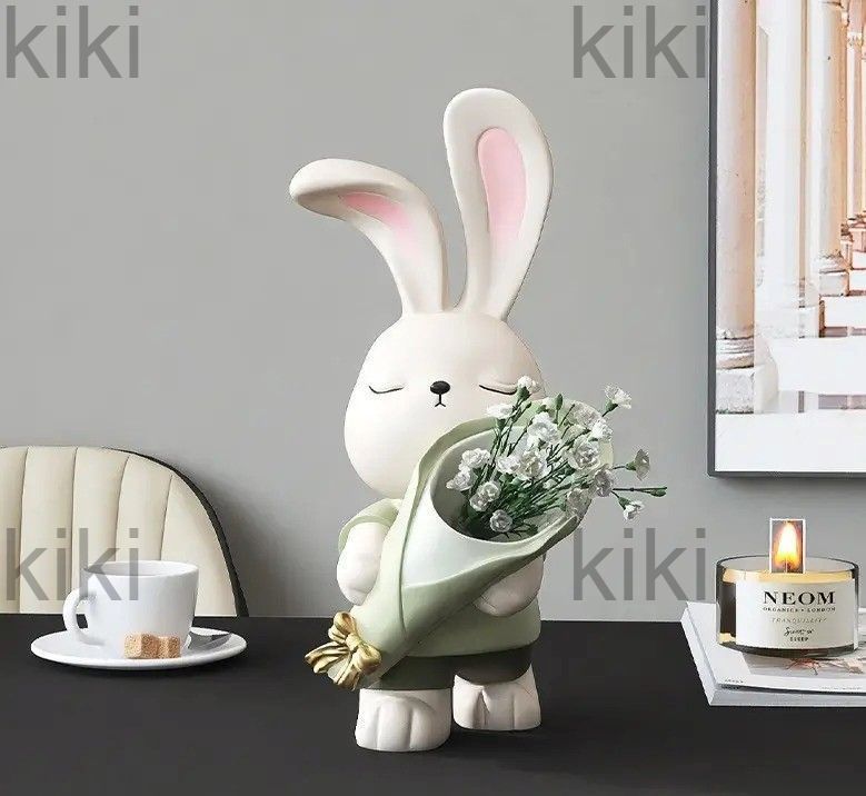 インテリア雑貨 うさぎ ラビット かわいい おしゃれ 花瓶 フラワーベース インテリア小物 置物 小物 花束 一輪挿し 癒し オーナメント オブジェ プレゼント ギフト 記念日 誕生日