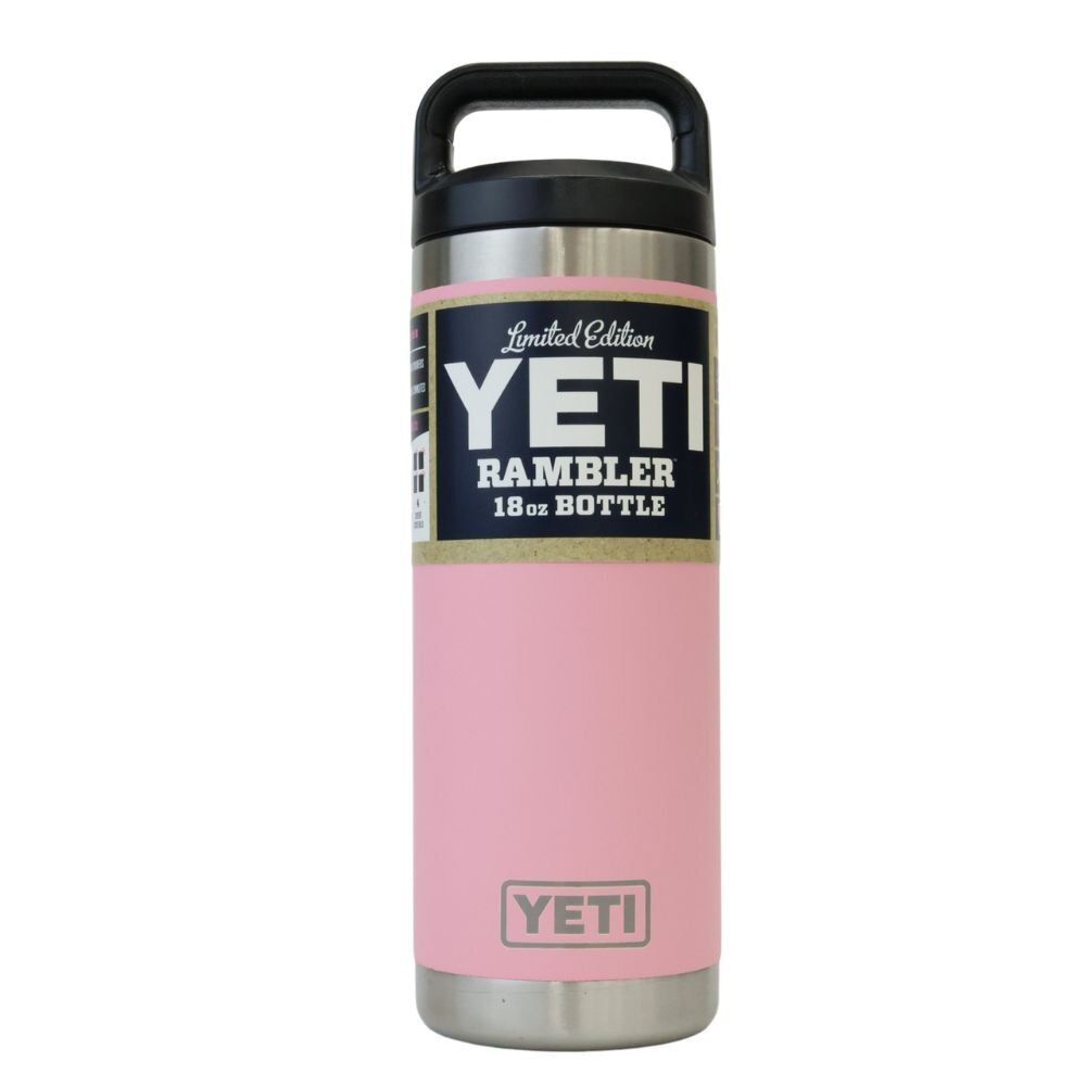 展示 YETI イエティ ランブラー 18オンス ボトル ピンク アウトドア キャンプ用品 水筒 沖縄 離島 配送不可 併 Iア3