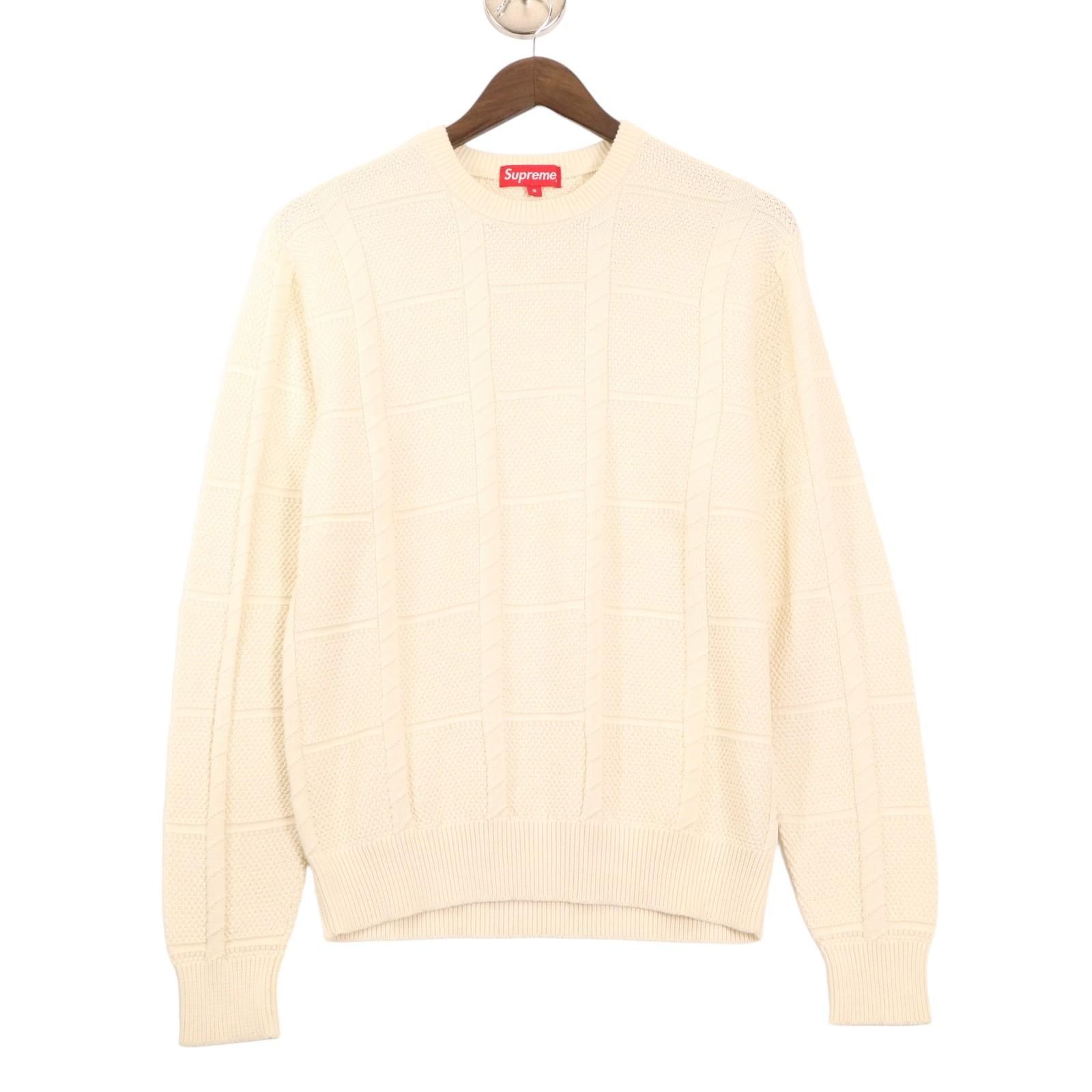 Supreme / Jacquard Sweater シュプリーム コットン ニット セーター 表記サイズS　【2407】