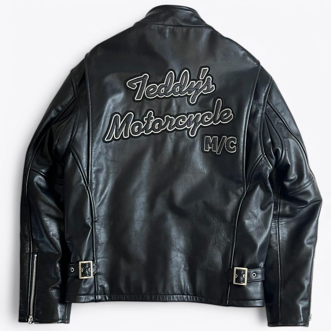 限定150着 TEDMAN⭐︎ 44 テッドマン レザーライダースジャケット 牛革 200着限定】TED MAN レザー ライダースジャケット ブラック