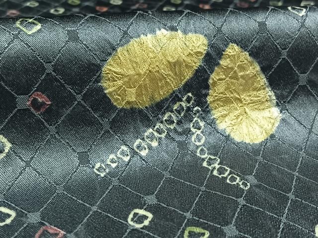 平和屋着物▽上質な小紋 単衣 舞蝶文 正絹 逸品 未使用