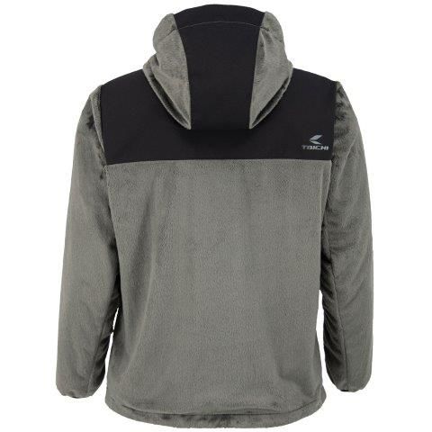 人気 e-HEAT フリース インナーパーカ ブラック/グレー WLサイズ