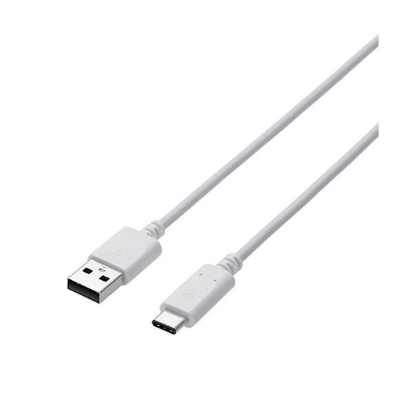 エレコム スマートフォン用USBケーブル/USB(A-C)/認証品/2.0m/ホワイト MPA-AC20NWHX5
