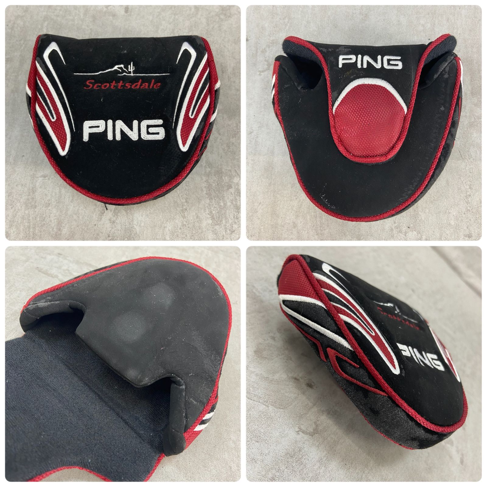 PING - PING　Scottsdale　Hohum スコッツデール　メンズゴルフパター　スチール　右利き用　PT　ヘッドカバー　ネオマレット型　33インチ　約557g PING Scottsdale Hohum スコッツデール メンズゴルフパター