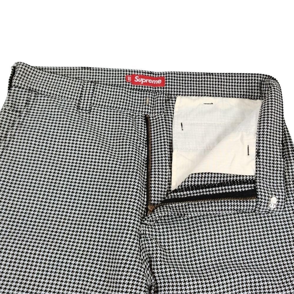 SUPREME シュプリーム 25SS Work Pant White Houndstooth 千鳥格
