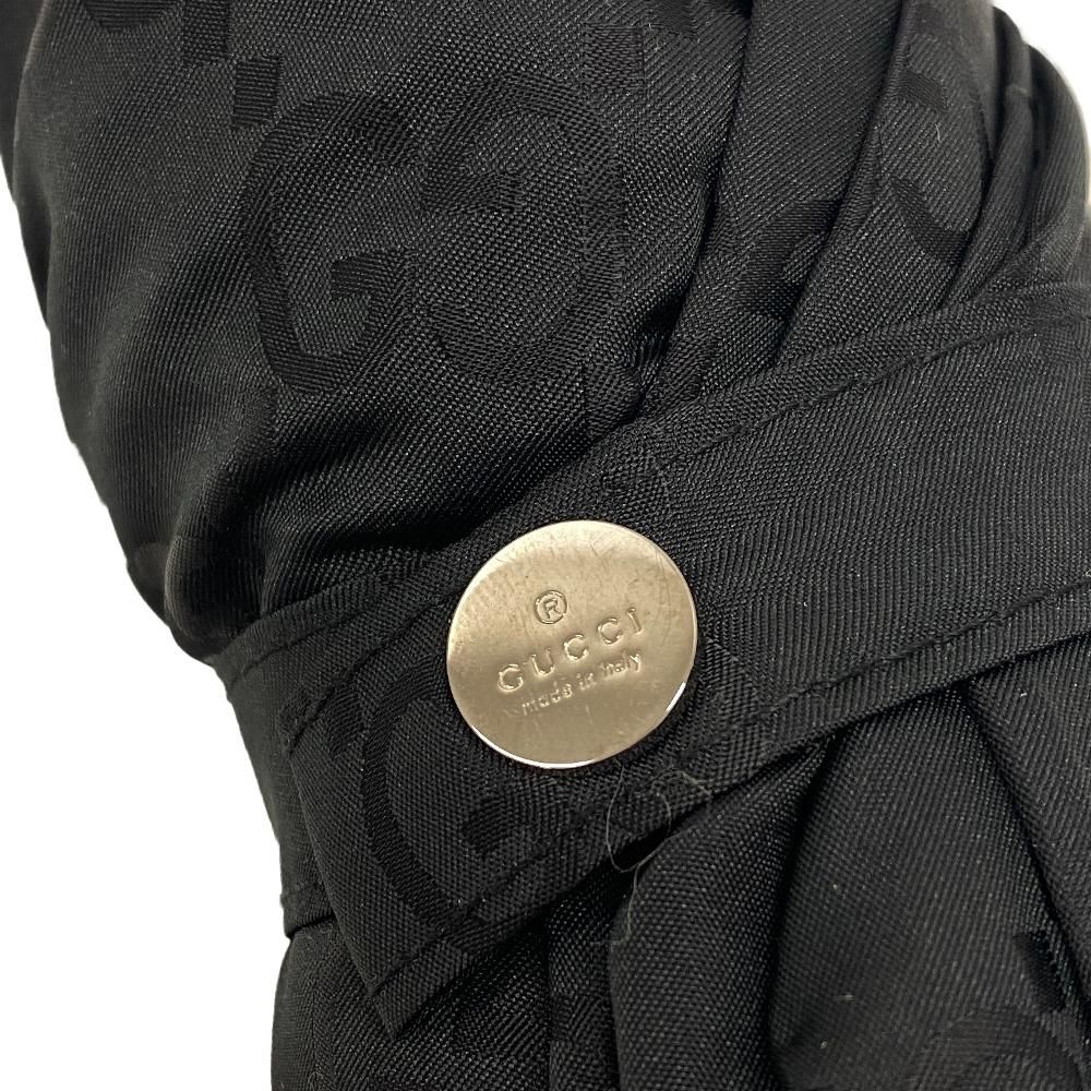 GUCCI/グッチ 折り畳み傘 GG柄 ナイロン 傘 ブラック レディース 