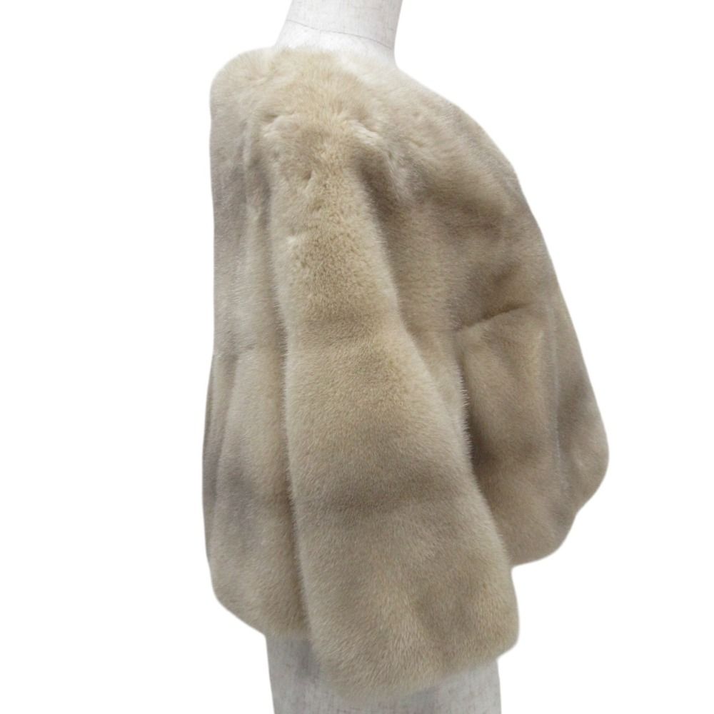 美品 DAISY LIN for FOXEY デイジーリン フォー フォクシー ミンク ボレロジャケット 33604 サイズF ベージュ系 レディース 古着 中古 美品 DAISY LIN for FOXEY デイジーリン フォー フォクシー