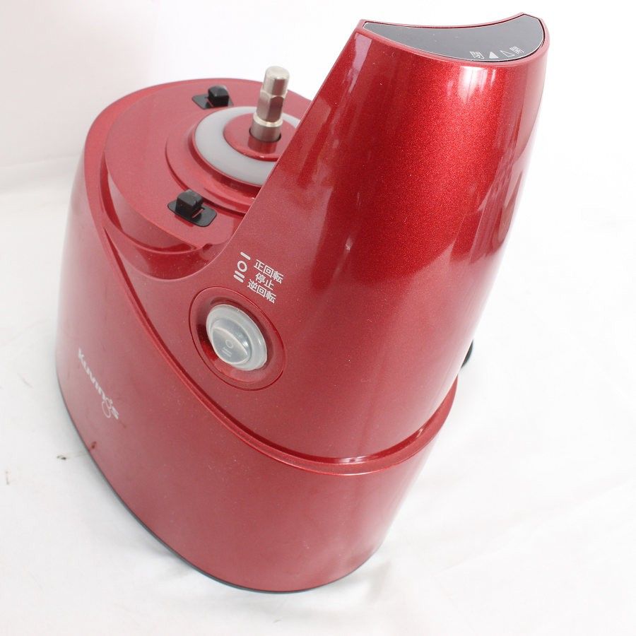 生活家電 【美品】クビンス ホールスロージューサー JSG-641M レッド 