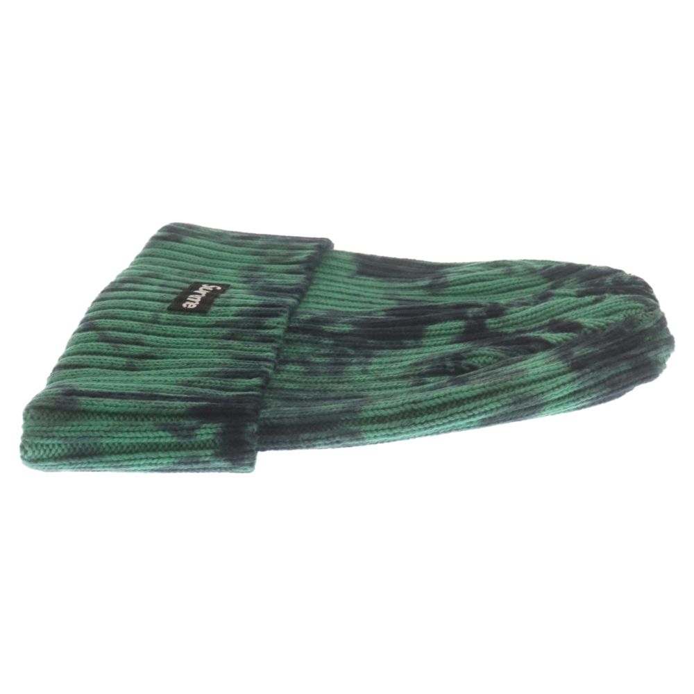 24SS Supreme overdyed beanie green　ニット帽 Supreme シュプリーム 24SS OVERDYED BEANIE SPLATTER GREEN
