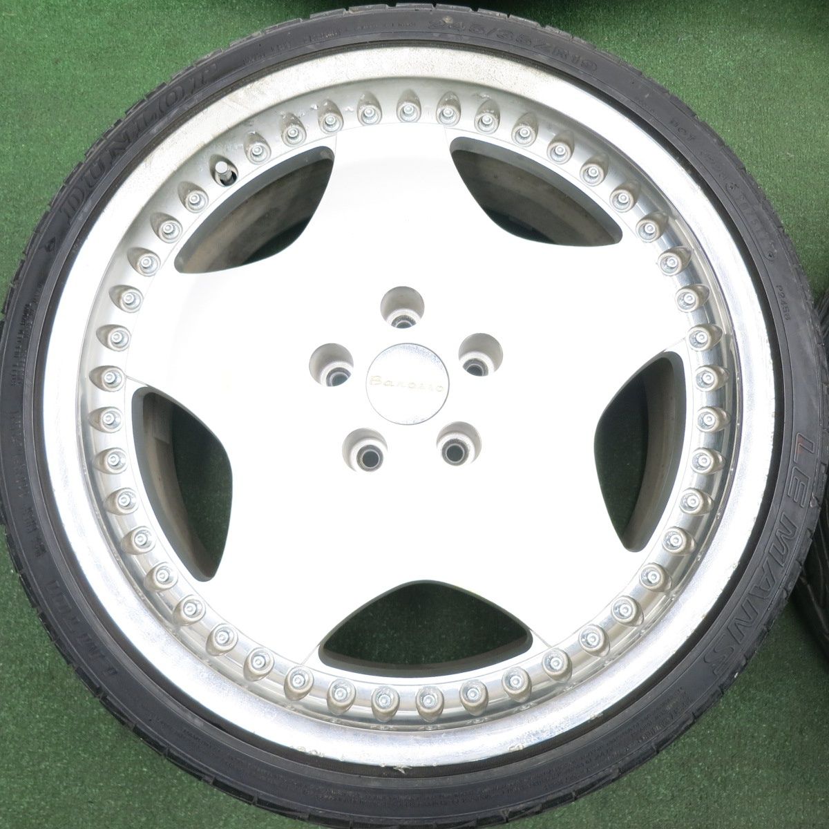 送料無料* 4本価格☆希少 WORK Barosso 245/35R19 ダンロップ LE MANS 