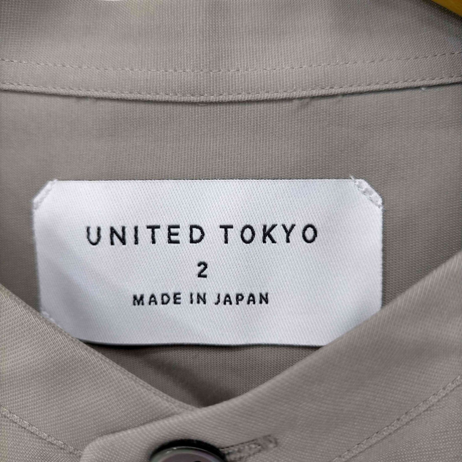 ユナイテッドトウキョウ UNITED TOKYO ストレッチダブルクロスバンドカラーシャツ メンズ JPN：2 - メルカリ