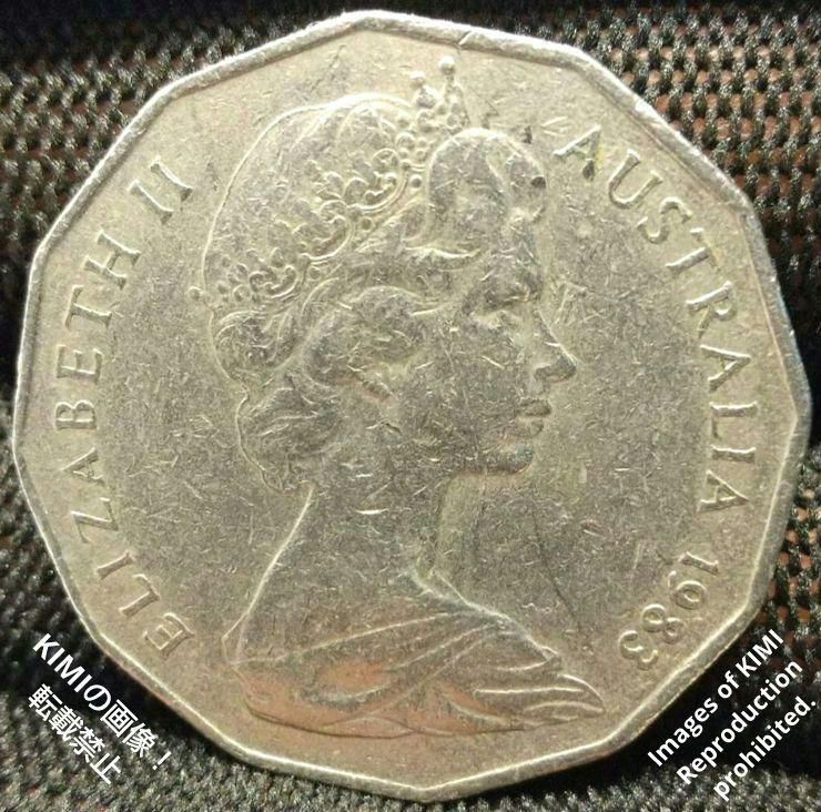 オーストラリア 50Cent 佳かっ 50セント 1969年 硬貨・コイン 233