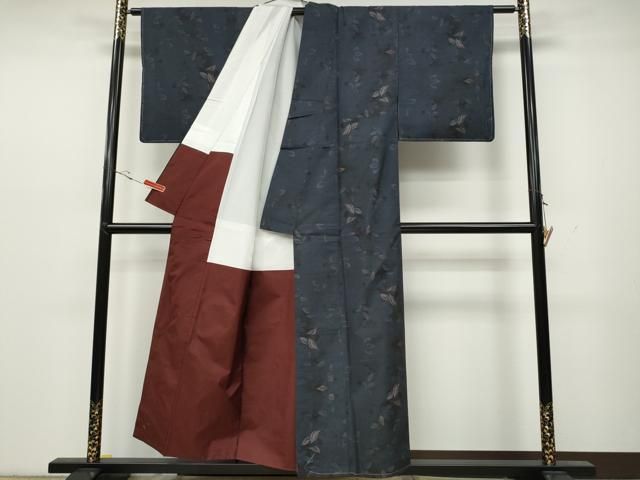 平和屋着物○都喜ヱ門 本場大島紬 9マルキ 泥染め 自然の