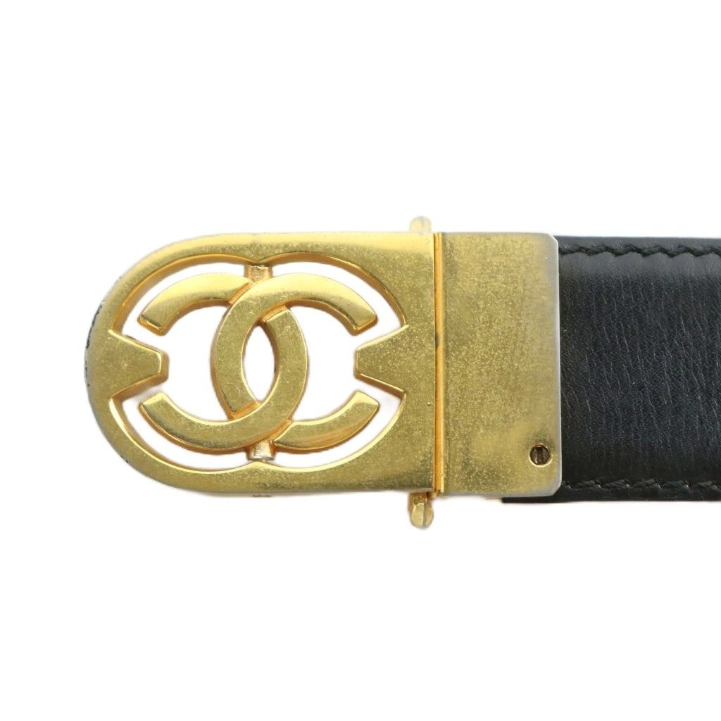 CHANEL シャネル ココマーク ベルト レザー バックル 金具 レディース シャネル CHANEL ベルト バックル レザー ココマーク ゴールド