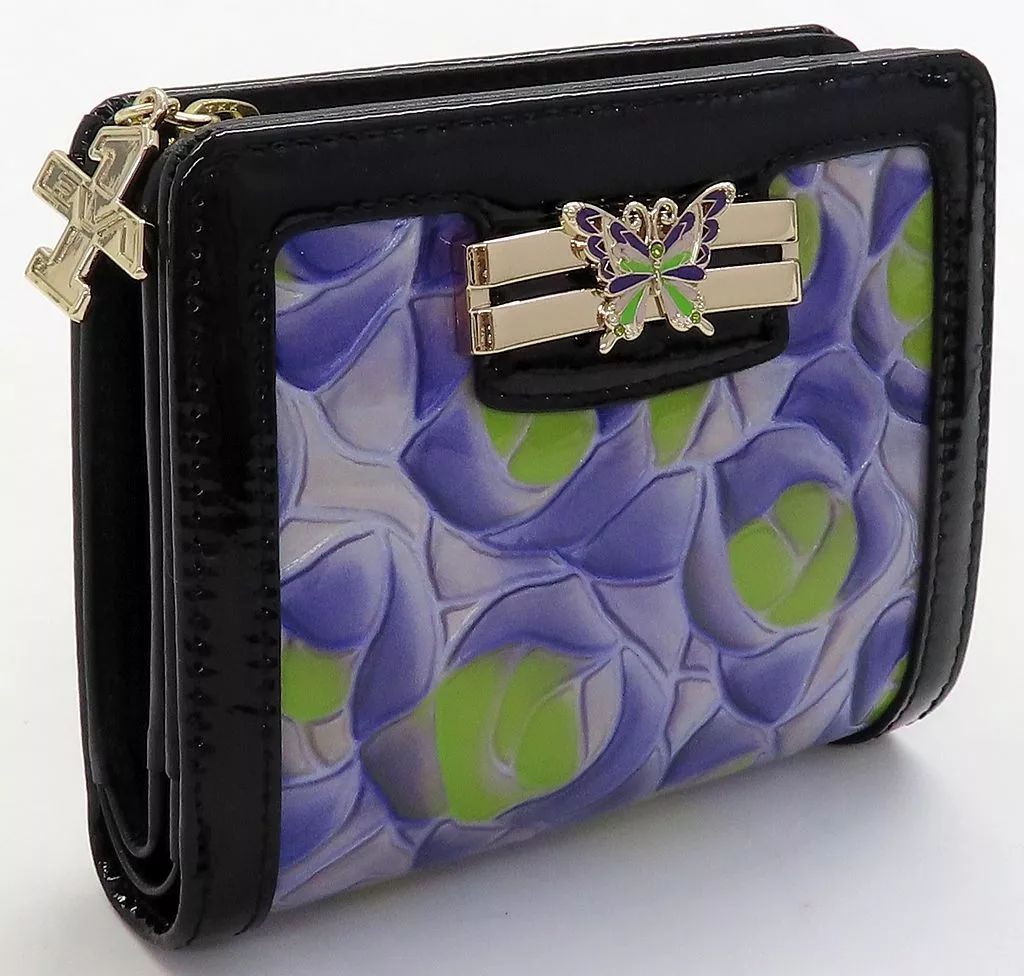 エヴァンゲリオン×ANNA SUI コラボ２つ折り財布　初号機 エヴァンゲリオン×ANNA SUI コラボ2つ折り財布 初号機