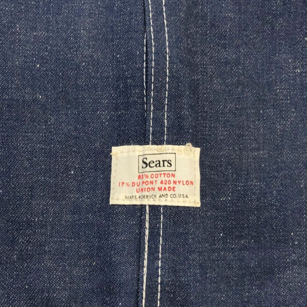 デッドストック 60年代 USA製 Sears シアーズ デニム オーバーオール