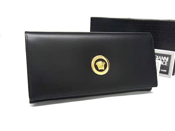 新品未使用✨VERSACE ヴェルサーチ 二つ折り財布 ブラック レザー