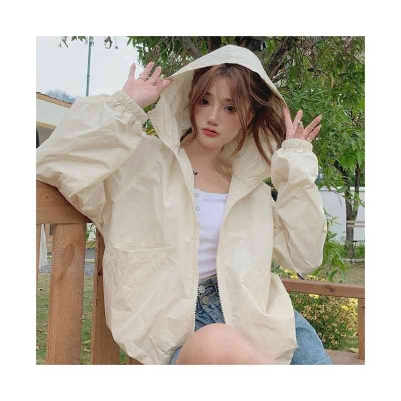 uvカット パーカー レディース 春夏 フード付きカーディガン