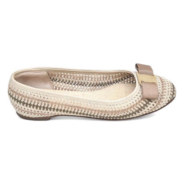 ほぼ ♪サルヴァトーレフェラガモ ヴァラリボン フラットシューズ バレエシューズ パンプス 5 約22-22.5cm