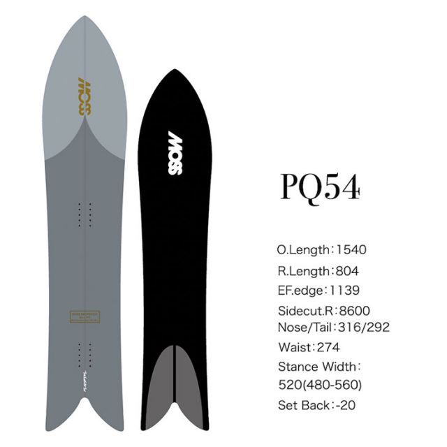 MOSS SNOWSTICK モス スノースティック 24-25 PQ54 ピーキュー 早期予約 2024-2025 スノーボード パウダーボード  メンズ - メルカリ