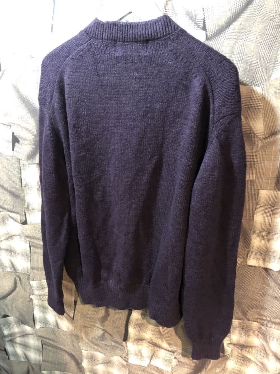 パープル カーディガン