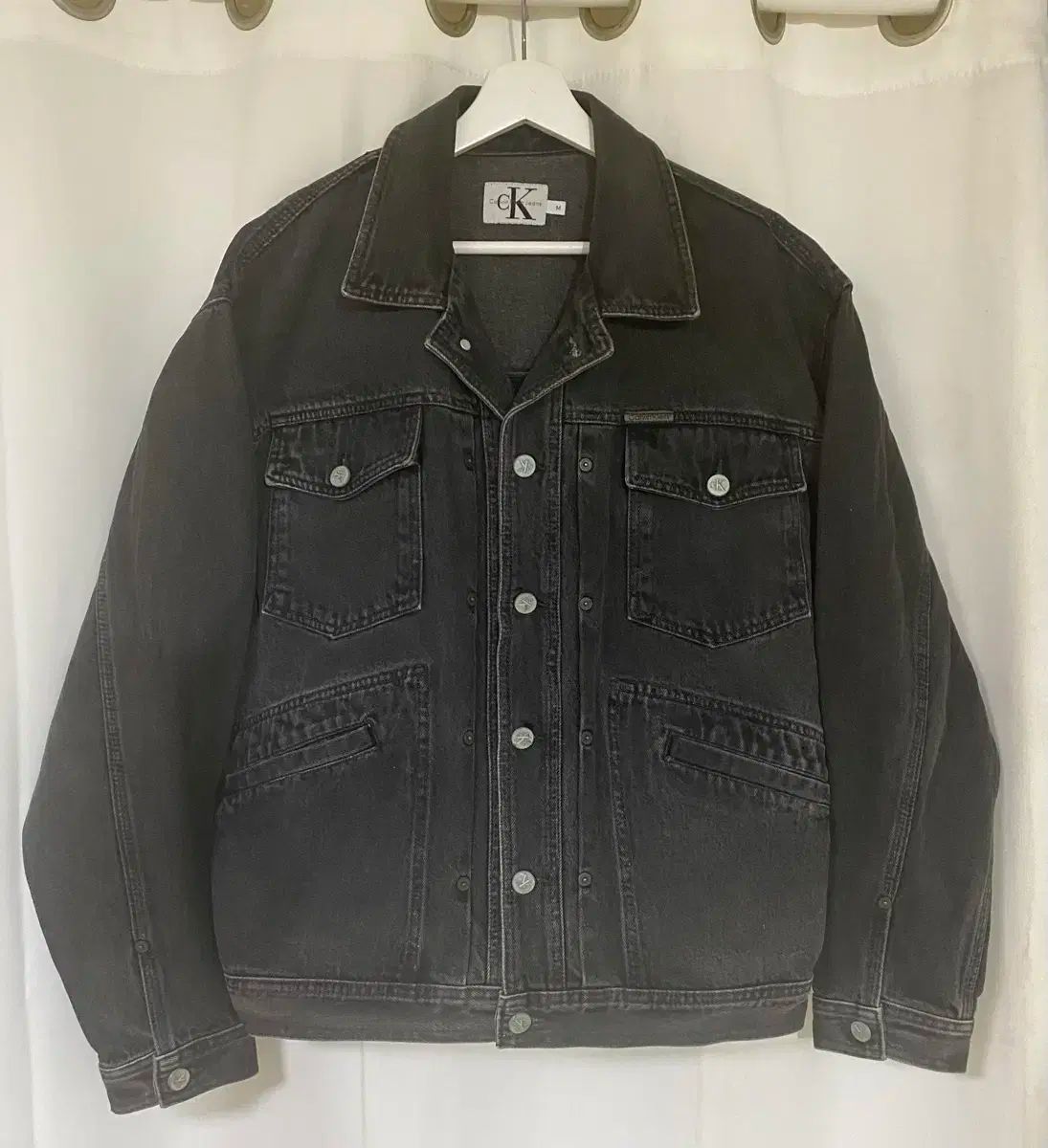 90s Calvin Klein(カルバ・ンクライン) CK デニムジャケット M
