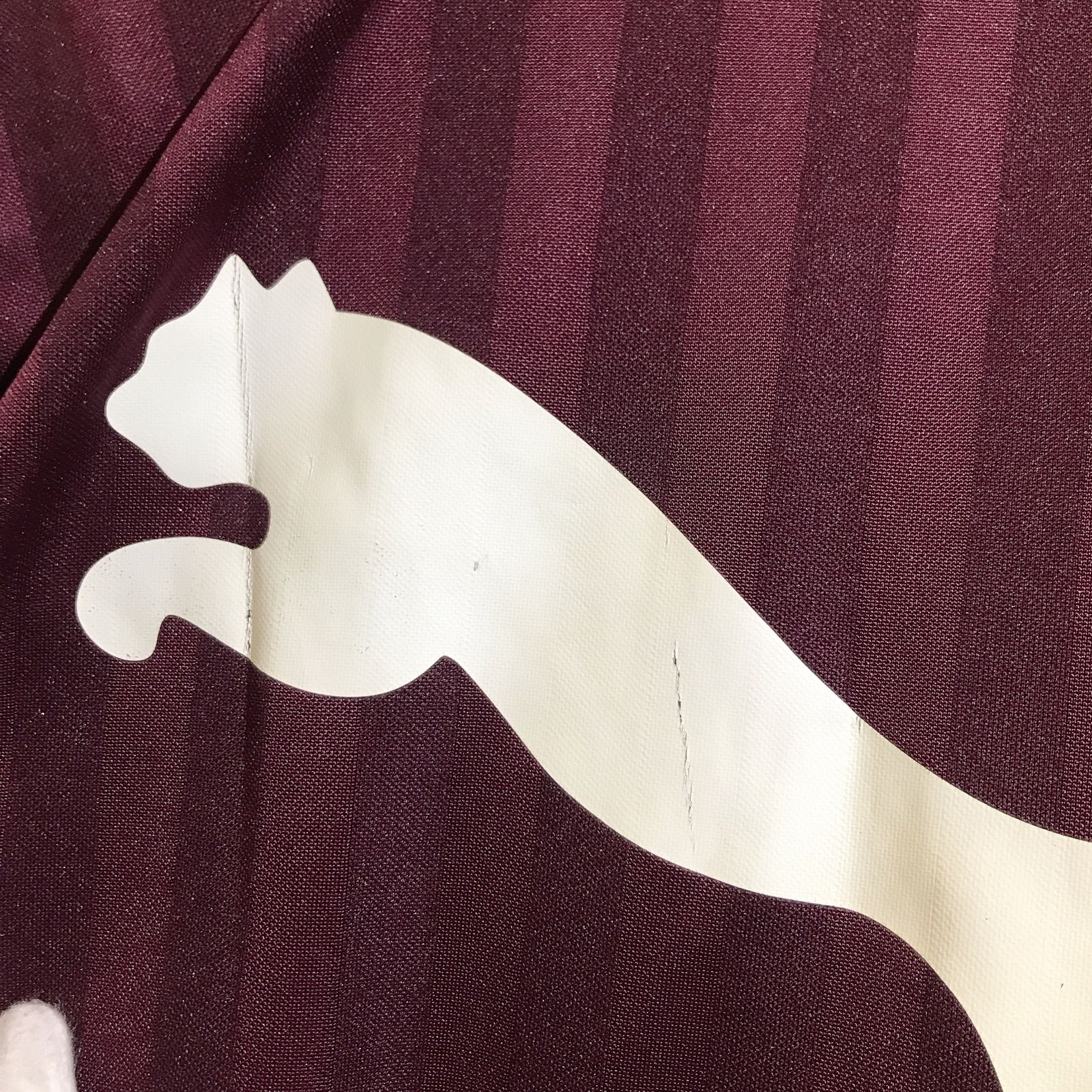 PUMAジャージ　ボルドー✖️ホワイト上下セット　Mサイズ PUMA プーマ ジャージセットアップ 上下 ボルドー メンズ L/M