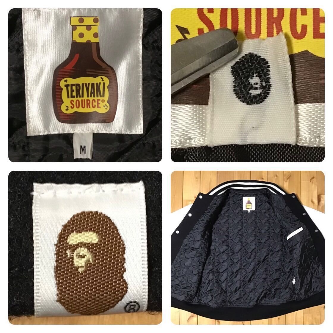 KANYE 着用モデル 袖レザー スタジャン テリヤキボーイズ BAPE