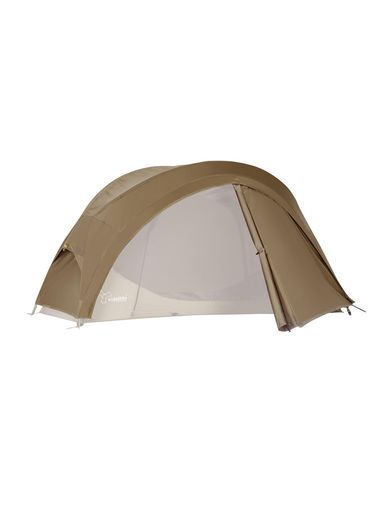 VIDALIDOソロテント1-2人用キャンプテント自立式コットテントTC通気防風軽量簡易テント カーキ色フライシートだけ