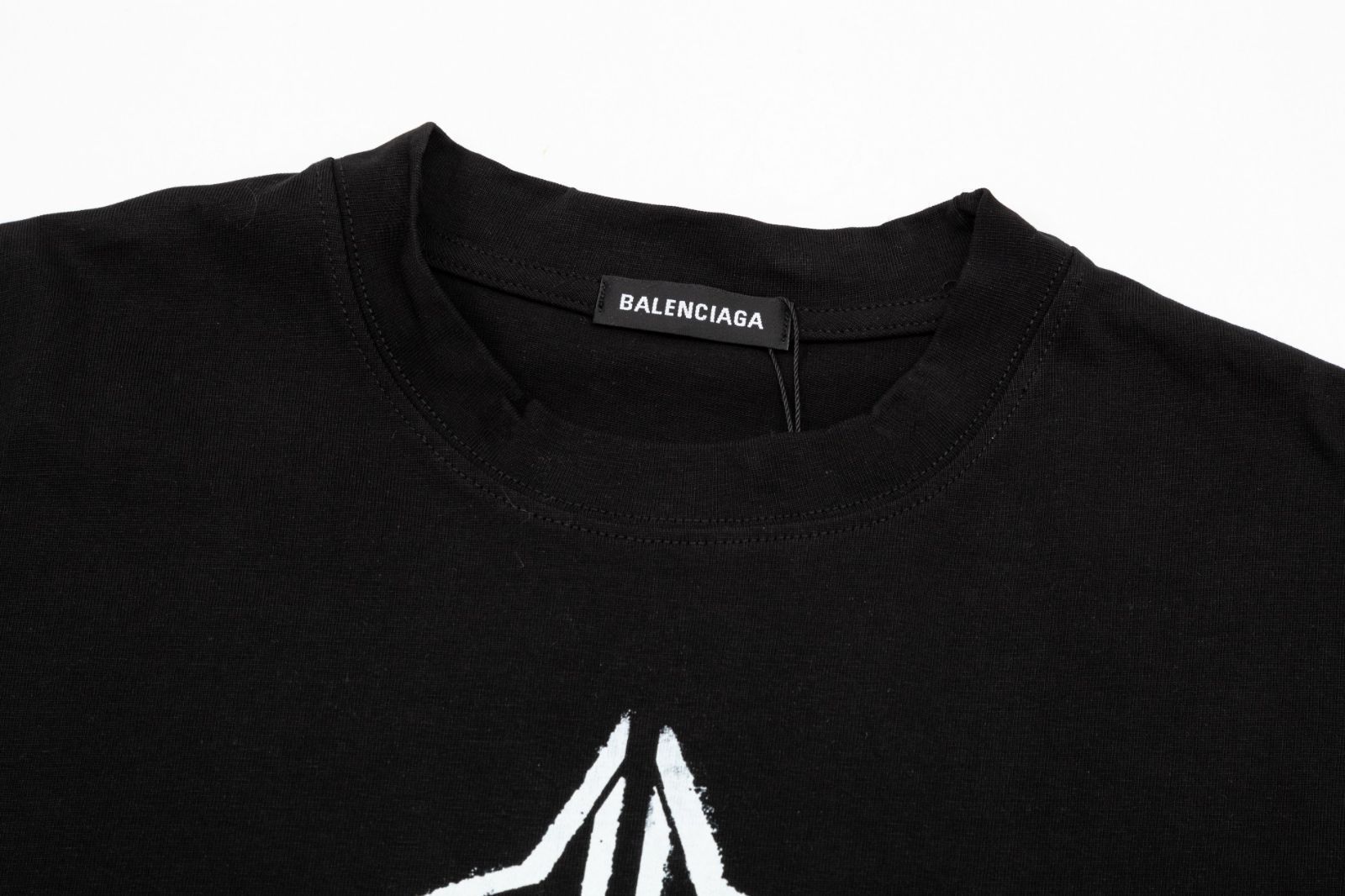 本日限定特価】BALENCIAGA ロックデザイン クルーネックTシャツ