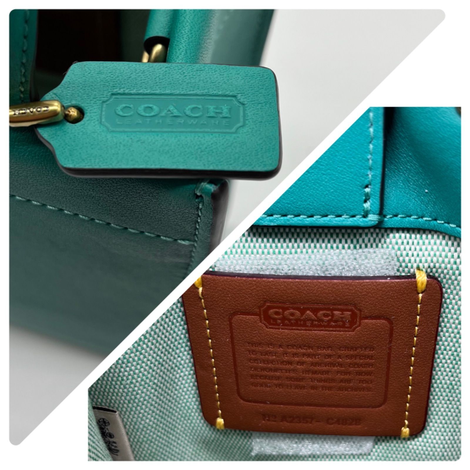 新品未使用保管品<!-利用不可文字-!>COACH コーチ ミニカシン 2way 