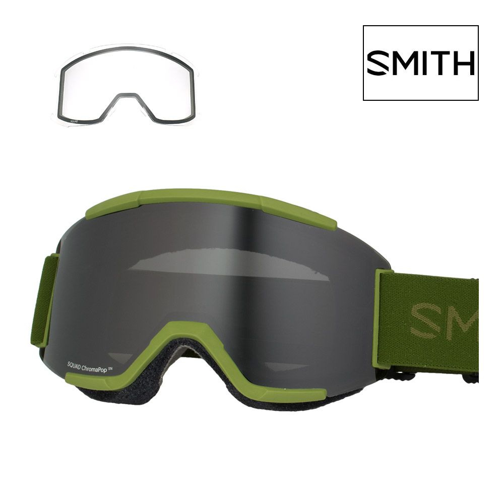 スミス スノーゴーグル スカッド スタンダードフィット m006680nf994y