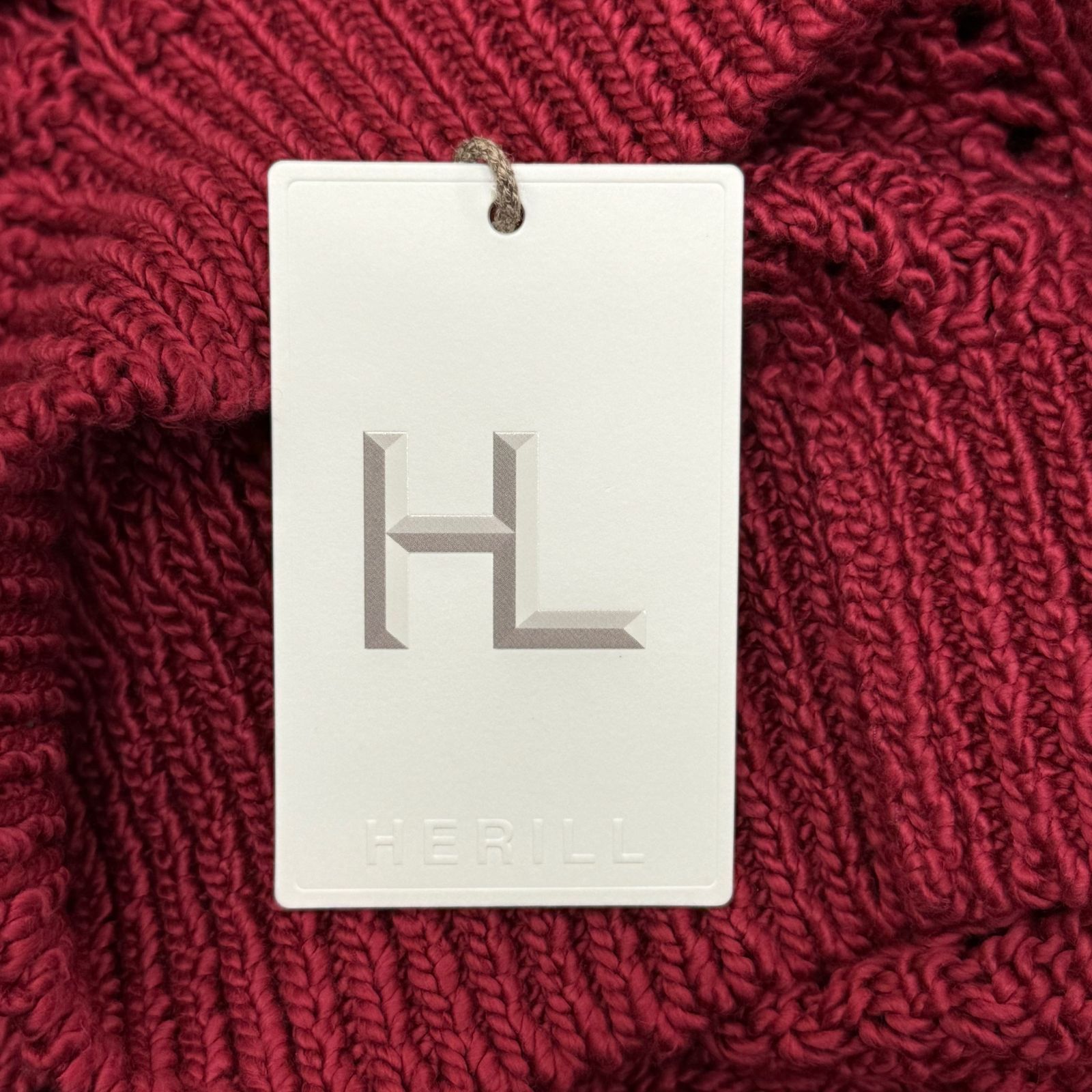 定価60500円 新品 HERILL 23AW Cottoncode Pattern Cardigan