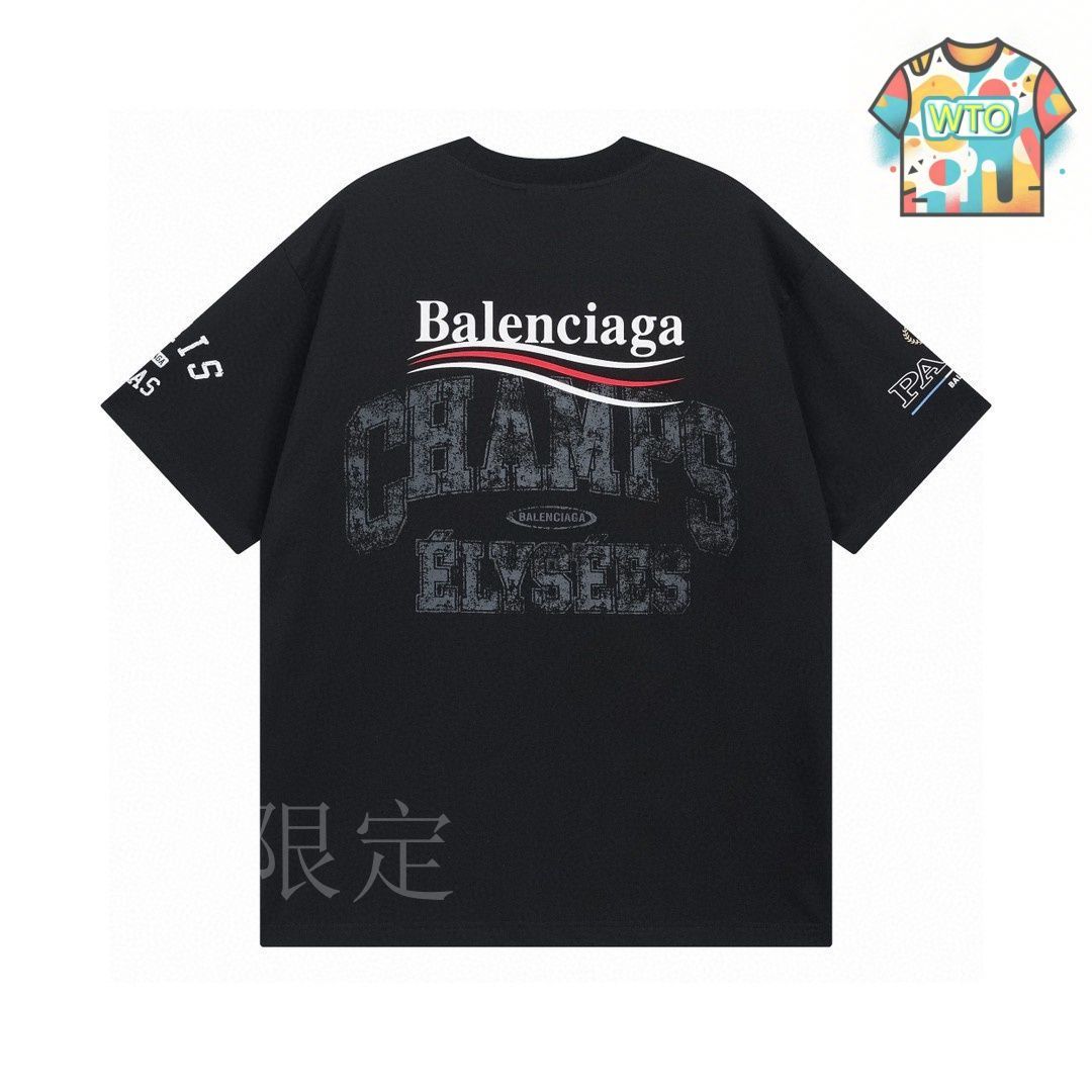 BALENCIAGA アイラフハリハレンシアカフリントTシャツ 今日特価】BALENCIAGA Love Paris&Balenciaxx アートプリント T