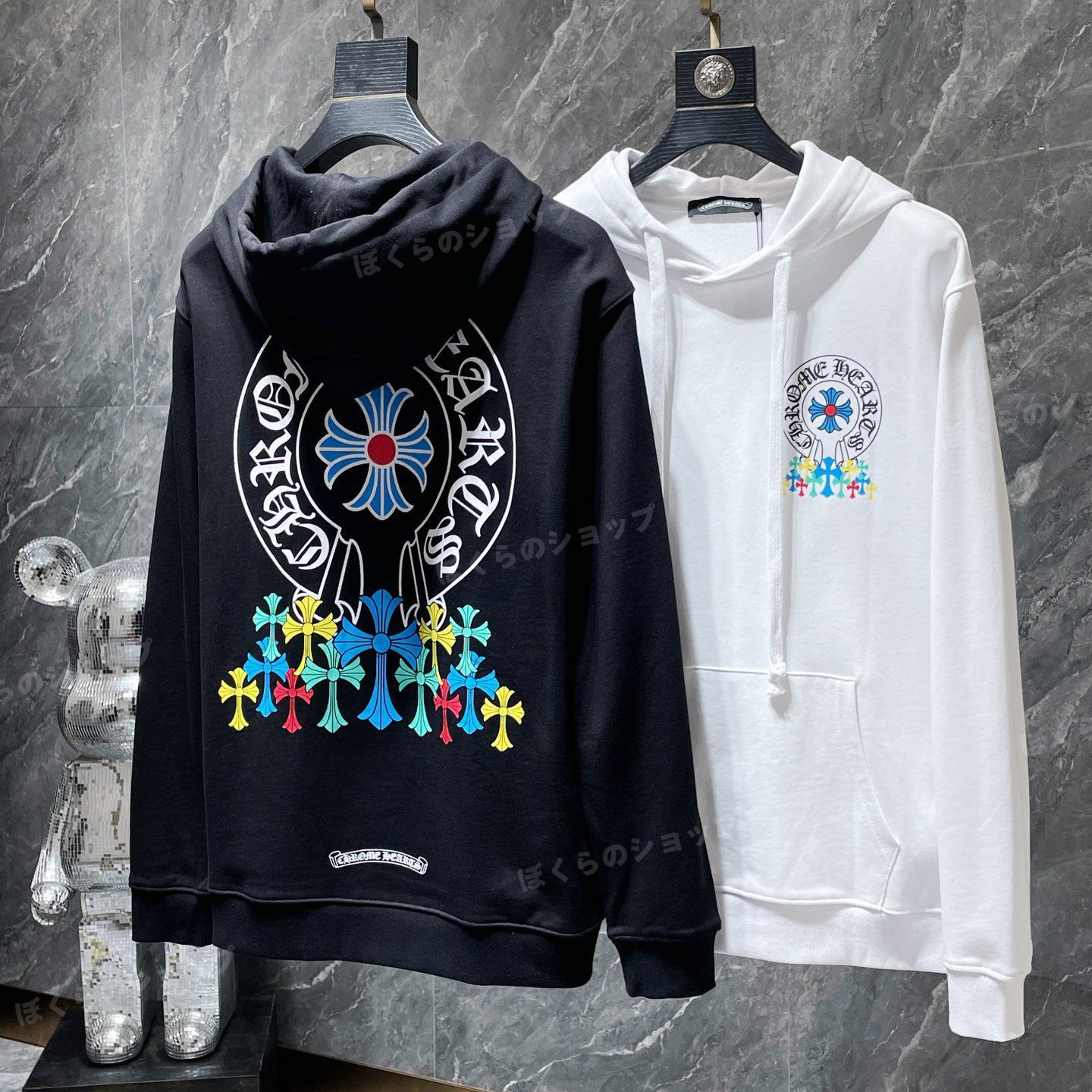 Chrome Hearts | クロムハーツ パーカー フード付き アフター フーディー プルオーバー スウェット 黒 ブラック メンズ レディース  春着 秋着 カジュアル - メルカリ