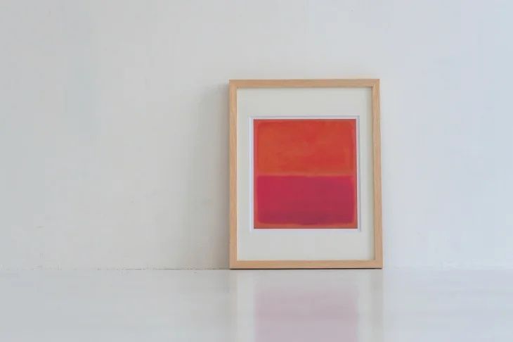 MARK ROTHKO マーク ロスコ No.3 1967 アートプリント ポスター フレーム付き 北欧 モダンアート 抽象画 アートポスター ギフト ナチュラル 玄関 ポスター リビング アート 木製 フレーム 天然木