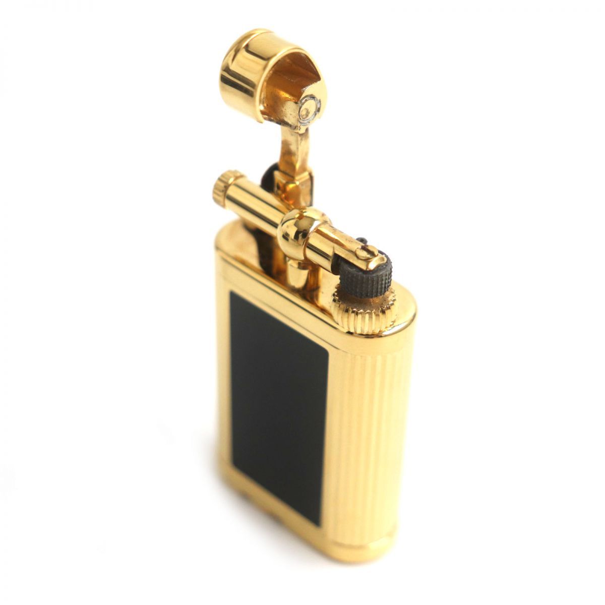 美品▽dunhill ダンヒル ユニーク ショート ラッカー ロゴ刻印入り 