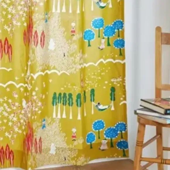 ムーミンカーテン200×180 2枚組鈴木マサル