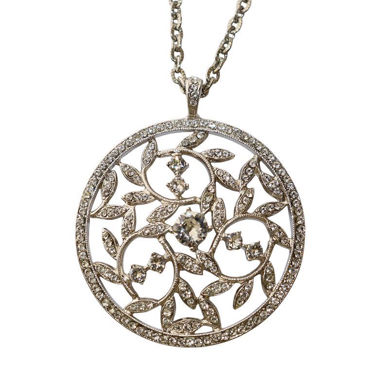 フォクシー FOXEY Necklace Crystal Moon ネックレス ペンダント 
