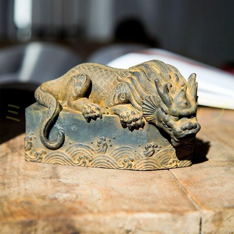 水を避ける獣カデ蝮 卓上 招財 茶寵 文机 文鎮 書道具 装飾品 工芸品 置物