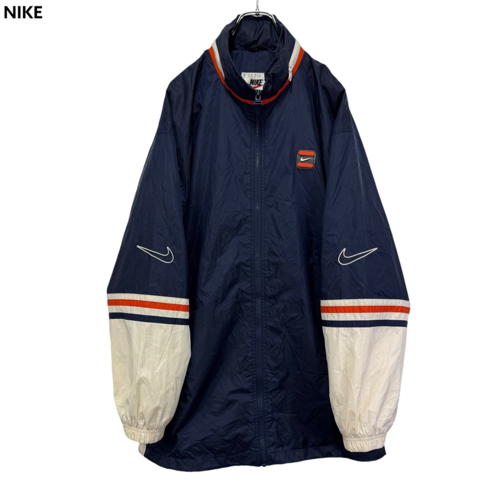 90s～00s NIKE Logo Embroidery Nylon Zip-up Jacket ナイキ ナイロン ジャケット 刺繍ロゴ ヴィンテージ  古着 - メルカリ