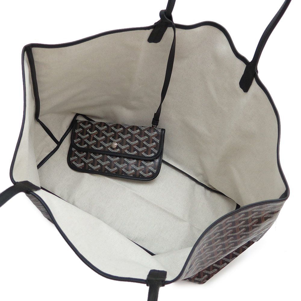 GOYARD/ゴヤール トートバッグ サンルイGM ブラック×ブラック　ラージ GOYARD ≪ 新品 ≫ ゴヤールサンルイ GM 黒×茶 ブラック ブラウン