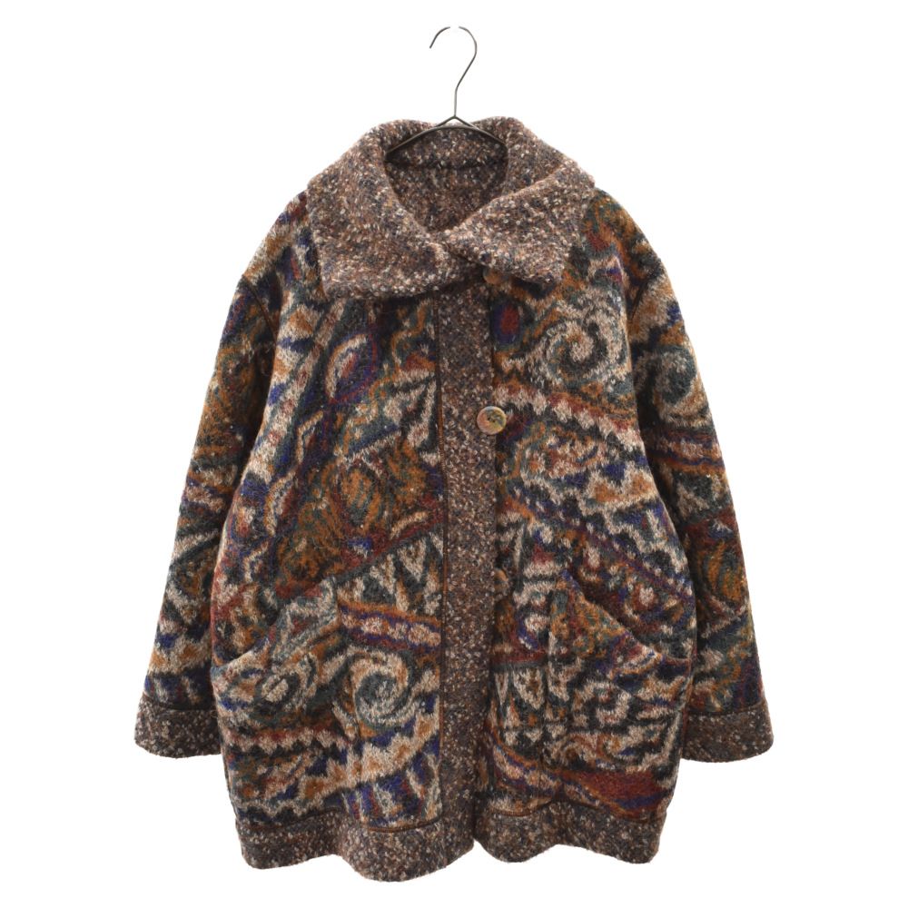 MISSONI (ミッソーニ) VINTAGE ヴィンテージ リバーシブル 総柄 ニット ジャケット マルチ - メルカリ